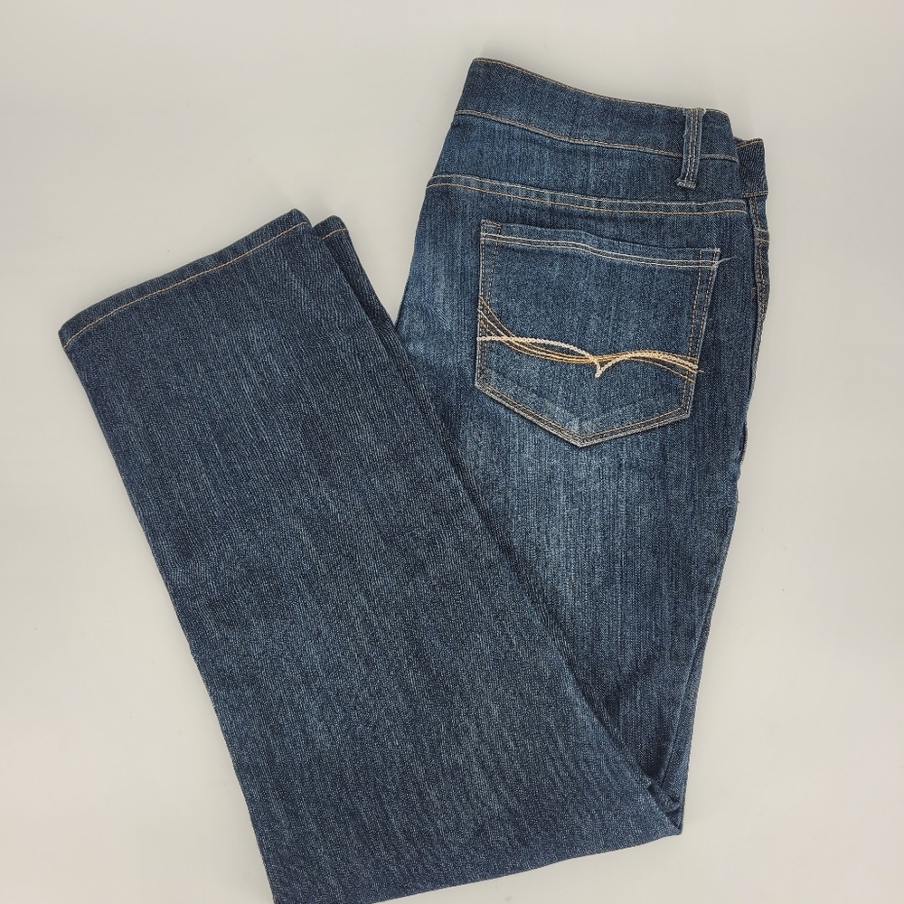 Faded Glory Straight Blue Jeans Women's Size 14P Petite